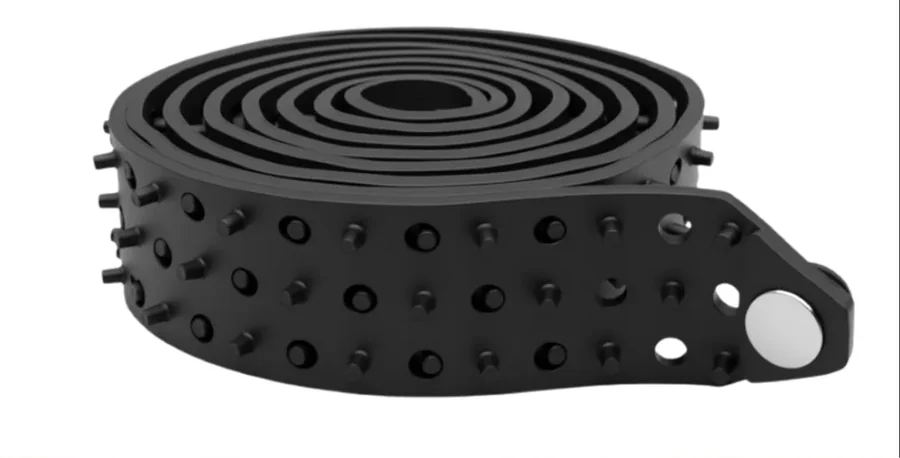 Shirt Tucker Rubber Belt — Black